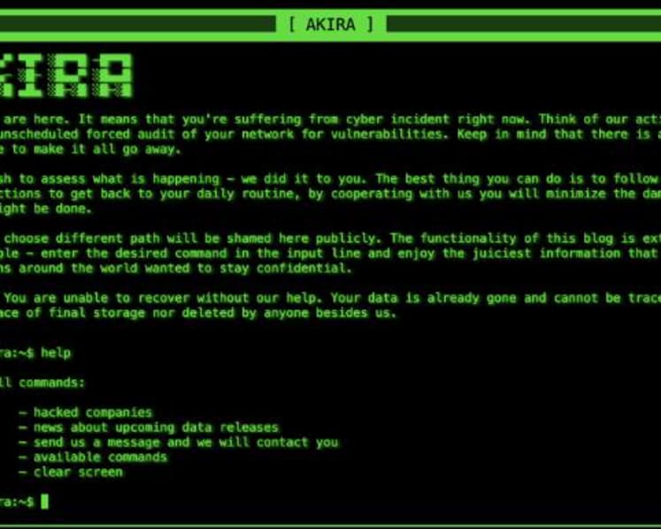 Companies advised not to pay if hit by Akira ransomware