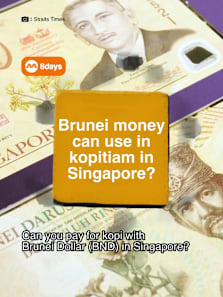 admin will take any unwanted brunei dollars #8dayssg #8dayssgtrending #sgfyp #sgtiktok #sg 