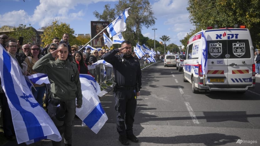 UN denounces Hamas's 'abhorrent' display of hostages' coffins UN denounces Hamas's 'abhorrent' display of hostages' coffins