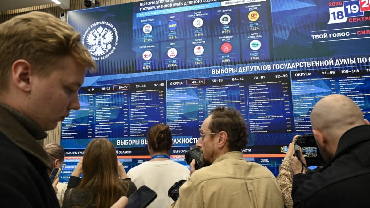 Putin's party secures record score in Russia election