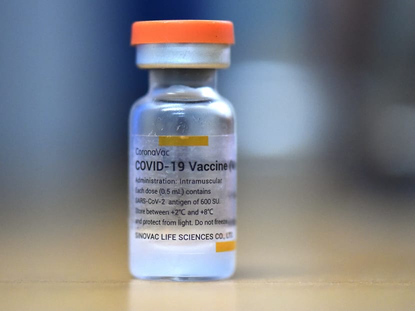A vial of the Sinovac vaccine against Covid-19 taken in February 2021. The World Health Organization on June 1, 2021 approved this vaccine for emergency use. A vial of the Sinovac vaccine against Covid-19 taken in February 2021. The World Health Organization on June 1, 2021 approved this vaccine for emergency use.