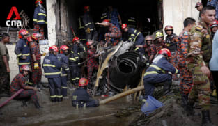 At least 19 killed after Bangladesh Air Force jet crashes into college campus | Video