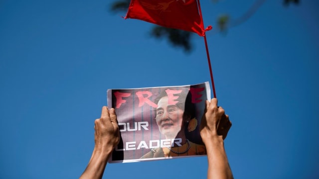 缅媒：军人政府或允翁山淑枝离开监狱 在家软禁