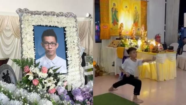 马国父亲捐献器官遗爱人间 10岁儿子武术比赛夺三金灵堂祭父