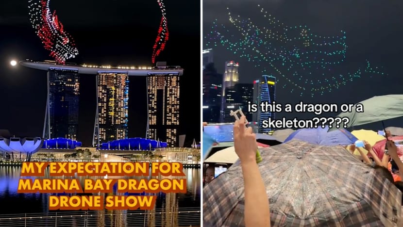#trending: MBS dragon drone shows draw lukewarm reviews, some advise watching from Esplanade for better viewing experience