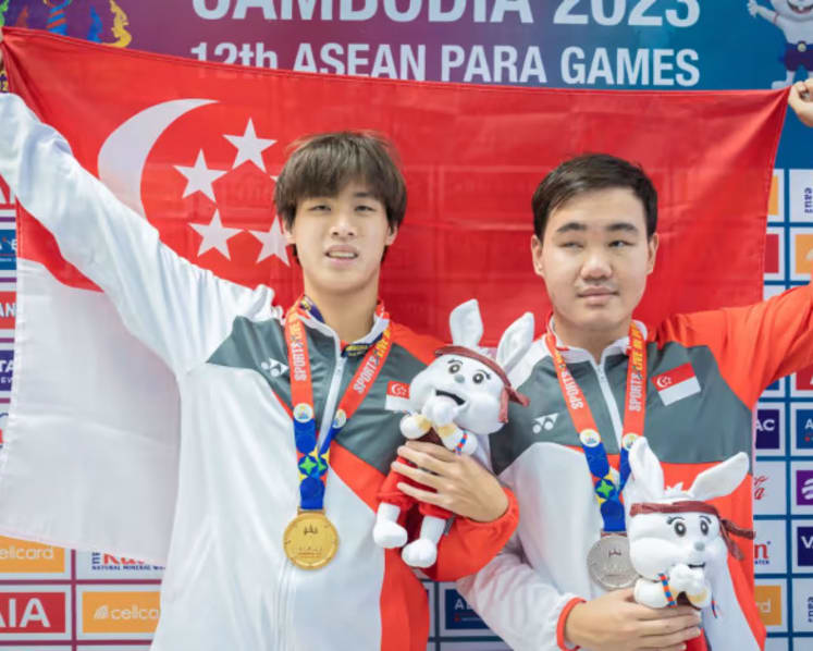 Singapore swimmers claim 3 golds, break 2 meet records at Asean Para Games