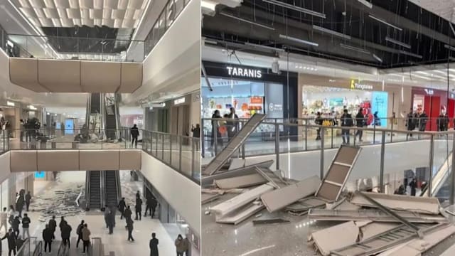 中国商场开业仅三天 天花板坠落砸伤八人