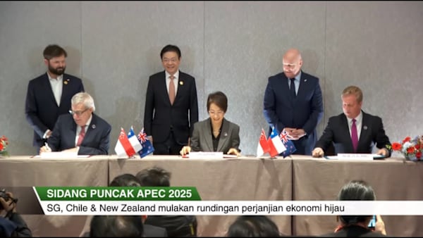 Sidang Puncak APEC 2025 - SG mulakan rundingan dengan Chile & NZ bagi perjanjian inisiatif hijau