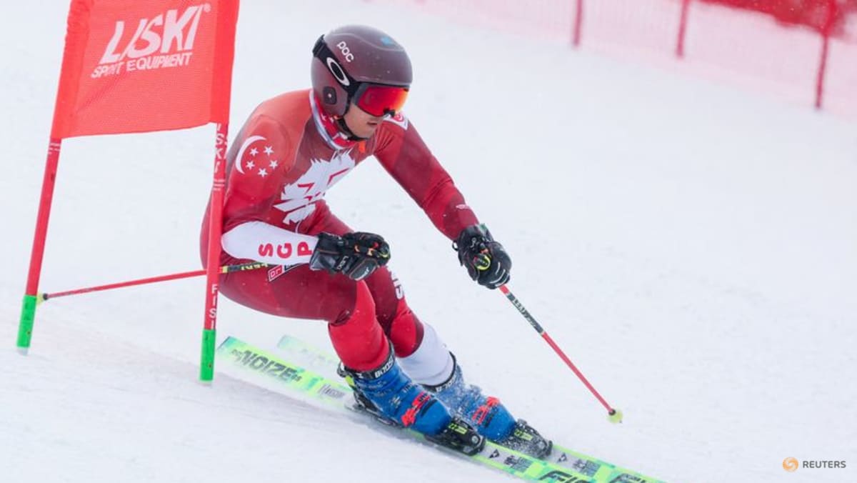 No dream Winter Olympics debut for Singapore alpine skier Faiz Basha after fall in giant slalom