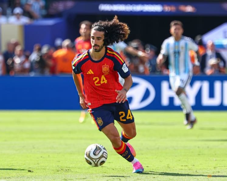 Cucurella gets tattoo of Spain coach to honour World Cup promise