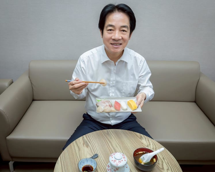 Taiwan president shows support for Japan in China dispute with sushi lunch