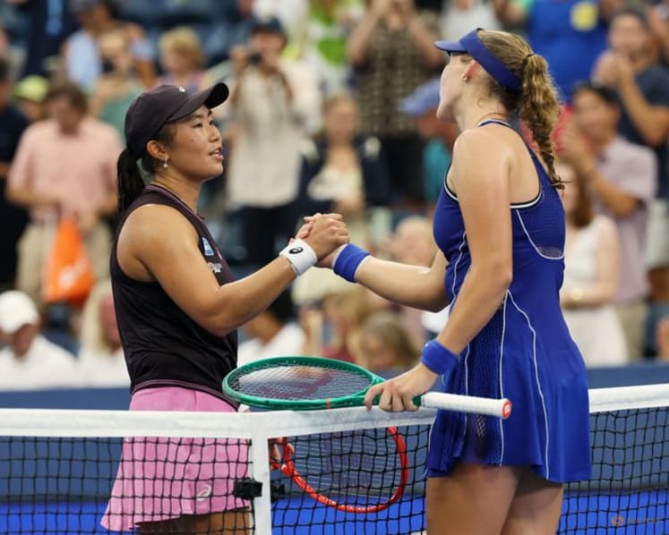 Andreeva dismantles Tjen, eases into US Open second round