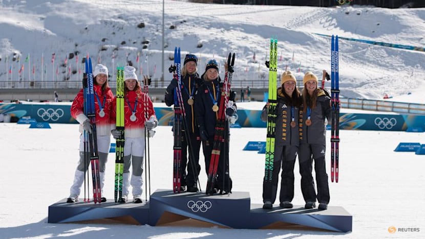 Crosscountry-Norway win men's team sprint to hand Klaebo fifth Milano Cortina gold