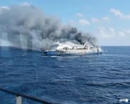 Five dead, 41 missing in Indonesia ferry fire