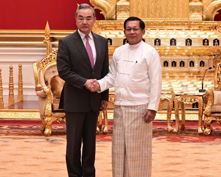 China’s Foreign Minister Wang Yi tells Myanmar leader Beijing will back its security, sovereignty