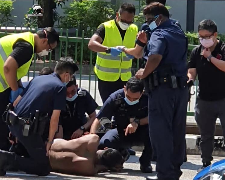 2 taser shots fired as 28-year-old man arrested for disorderly behaviour, causing hurt to police officers