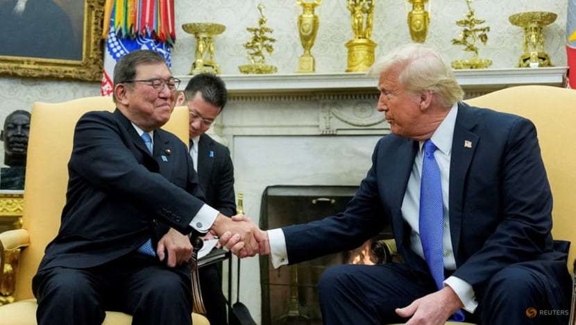 Japan's Ishiba heads to G7 to press Trump to drop auto tariffs Japan's Ishiba heads to G7 to press Trump to drop auto tariffs