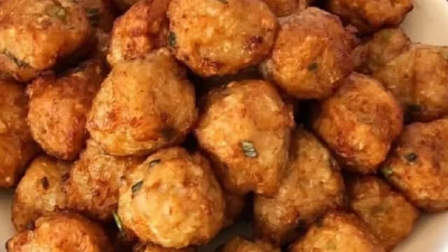 食谱：炸猪肉丸
