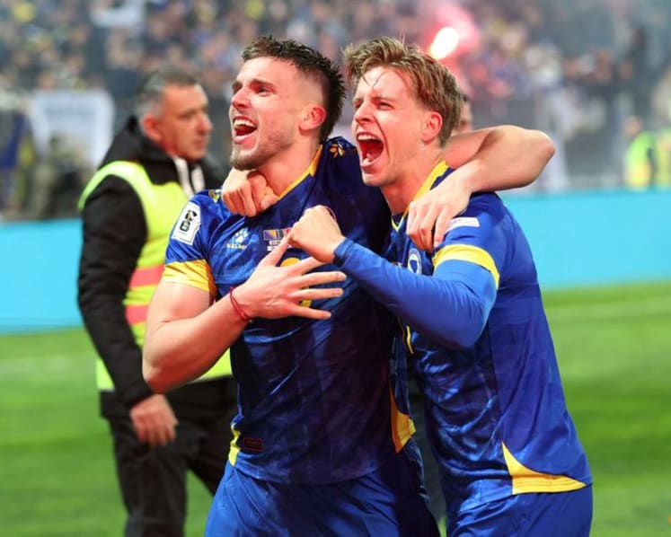 Drinks on me! Bosnia's Demirovic to buy Stuttgart fans beer after World Cup qualification