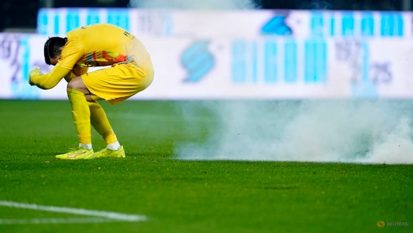 Inter's Marotta condemns flare incident in win at Cremonese