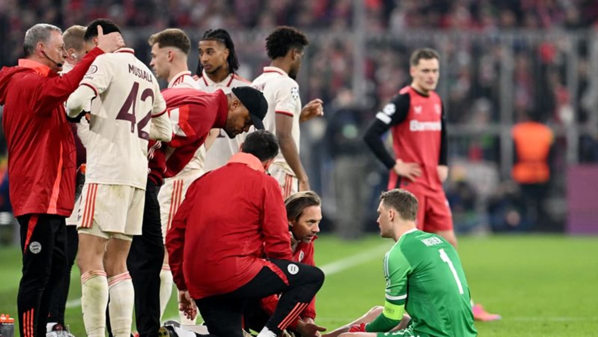 Bayern keeper Neuer sidelined with calf injury suffered in goal celebration