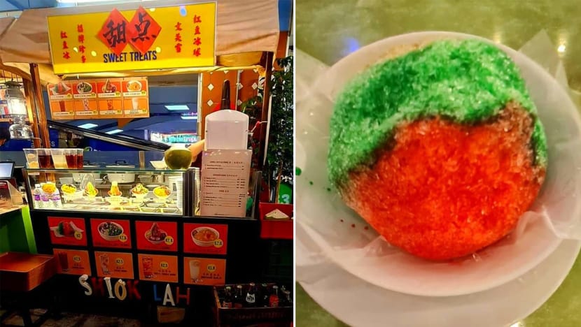 Remember The Nostalgic Ice Ball Street Snack? You Can Still Find It In A S'pore Food Court