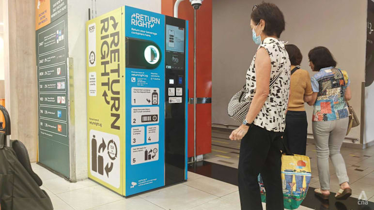 Slow start on first day of Singapore's beverage container return scheme; some machines not operational 
