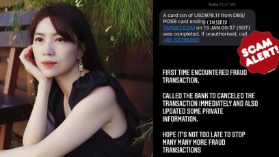 Sora Ma Could Lose Over S$1.3K After A Fraudulent Transaction Was Made On Her Credit Card