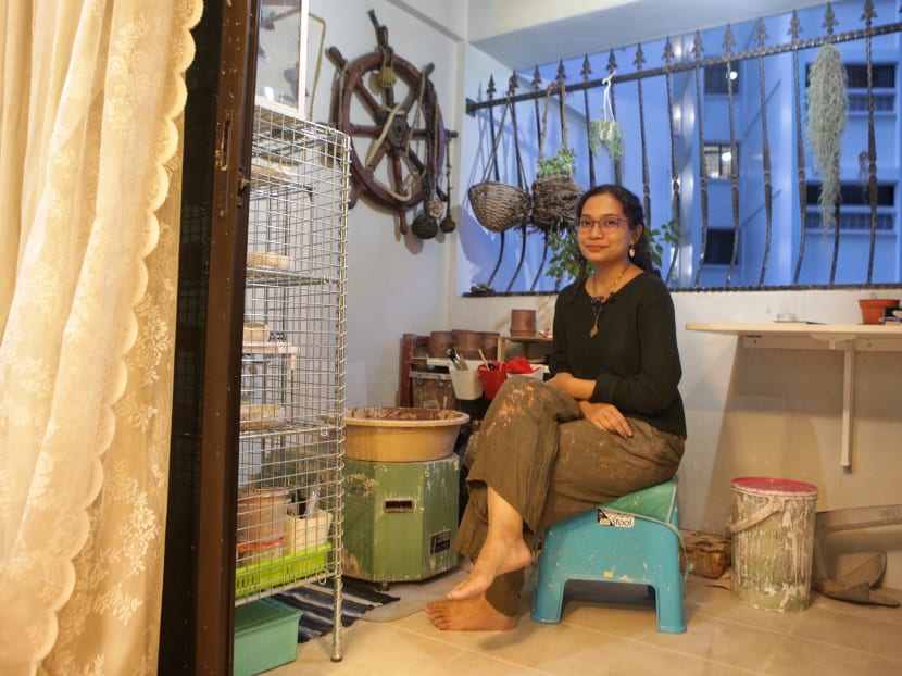 Ceramic artist Ummu Nabilah, 24, has a day job as an art teacher and then stays up till 2am working on pottery. While young artists in Singapore continue to find the going tough, improvements in the art scene here have created more opportunities for them to follow their passions.