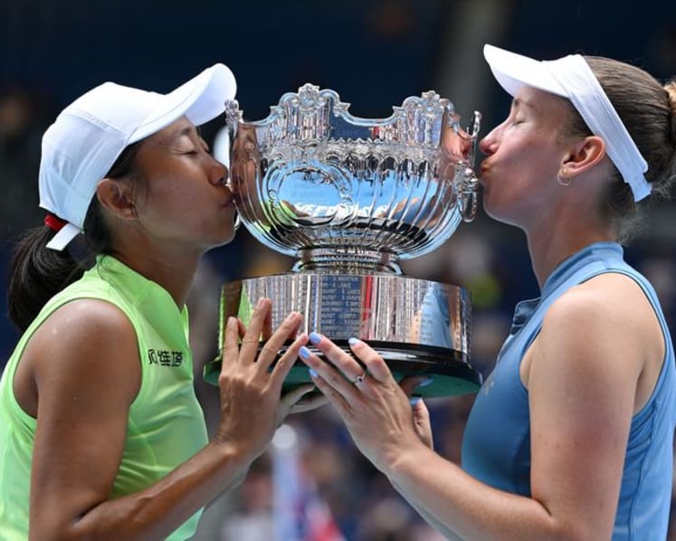 Mertens and Zhang win Australian Open women's doubles crown