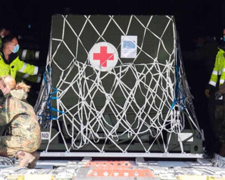 Germany airlifts oxygen equipment to India as COVID-19 cases surge