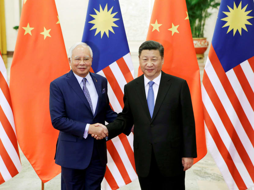 Malaysian Prime Minister Najib Razak meeting Chinese President Xi Jinping ahead of the Belt and Road Forum in Beijing in May. Both leaders have described ties between the countries as the ‘best ever’ in history. Photo: Reuters