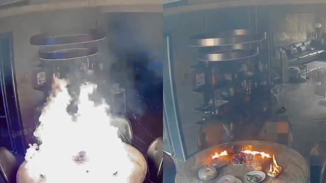 具备旋转和加热功能 中国电餐桌爆炸自燃
