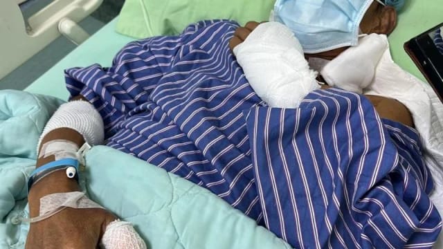 晨跑男子遭三狗猛咬下体 全身多处撕裂伤