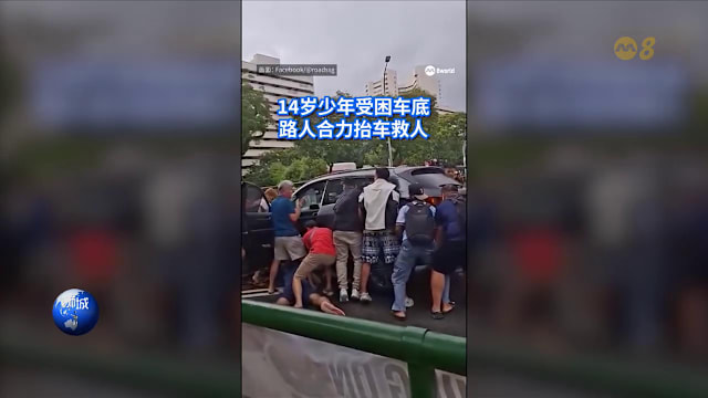 狮城有约 | 8分看视界：路人合力抬车救人 乘客险被吸出飞机外