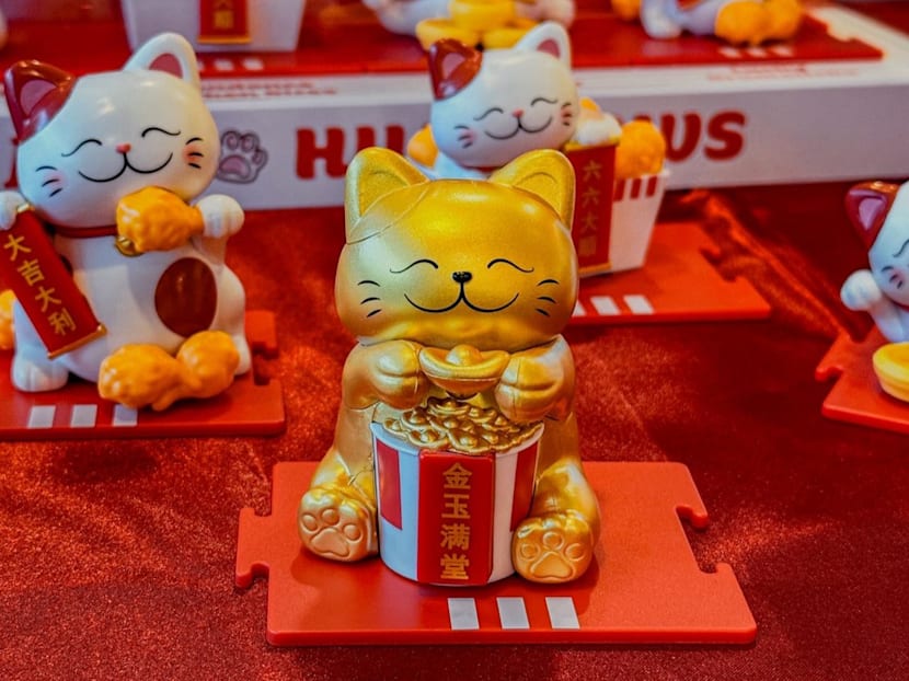 KFC Singapore launching Sichuan mala chicken and fortune cat blind boxes for Chinese New Year