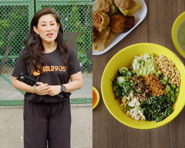 On the taste trail: Malaysian-style thunder tea rice and fried yong tau foo after a scenic Punggol walk