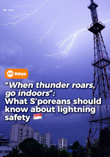 Singapore is one of the world’s lightning capitals, experiencing around 176 lightning days each year. Yet despite frequent thunderstorms, lightning-related casualties remain extremely rare. Following a recent paddleboarding incident, here’s why Singapore is relatively safe, how it compares with Malaysia, and what you should do if you’re caught in a thunderstorm. #8dayssg #8dayssgtrending #lightning #thunderstorm #singapore