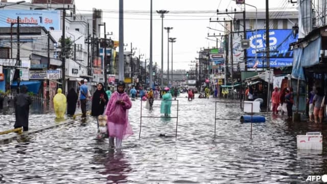 泰国南部多日豪雨不断 已有一人死亡