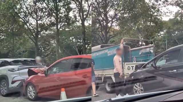 亚逸拉惹快速公路多车连环撞 四人送院