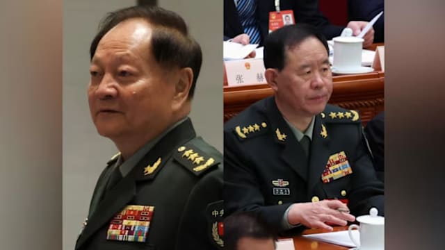 中国军方两名高官 因涉嫌严重违纪违法被调查
