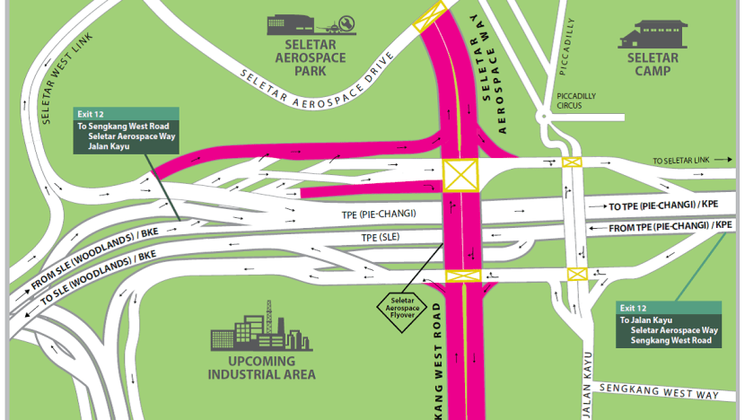 New flyover in Seletar to connect directly to expressways
