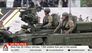 US military parade overshadowed by protests and political killings