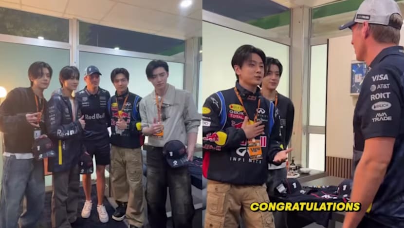 Kumpulan K-pop Enhypen bertemu Max Verstappen jelang Grand Prix SG