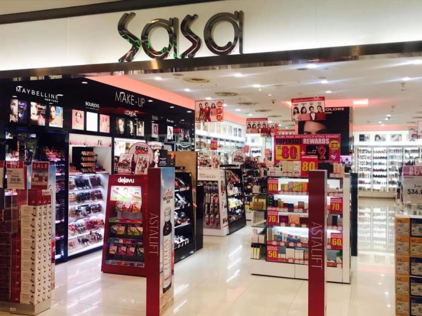 Retail experts said that cosmetics chain Sasa faced a range of problems in the Singapore market, such as a less-than-premium branding.