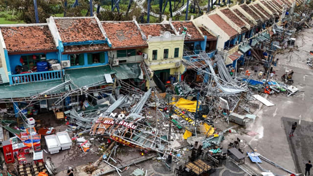 台风摩羯已致越南24人亡 一工业区80%厂房受损