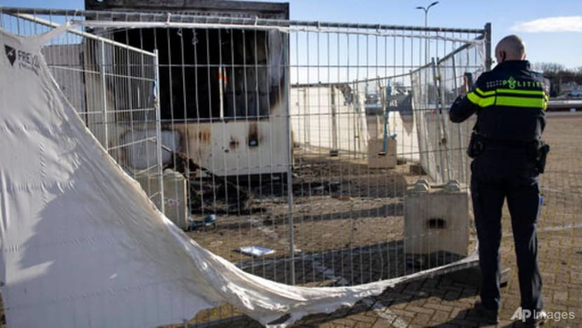 Rioting youths in Dutch village torch COVID-19 testing centre