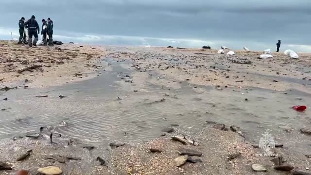 俄罗斯黑海发生油轮泄油事件 50公里海岸线受污染
