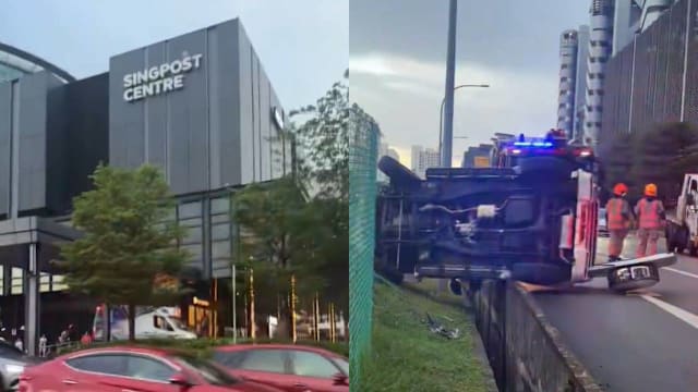 轿车打滑后侧翻停沟渠 31岁女司机轻伤