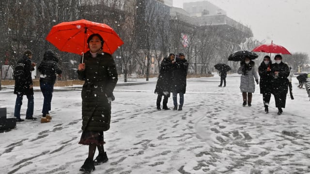 韩国多个地区迎来入冬后最冷天气 料明早气温将更低
